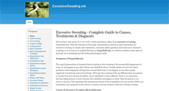 Desktop Screenshot of excessive-sweating.net
